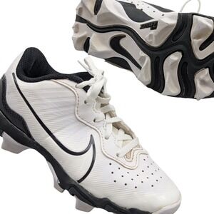 Nike Alpha Huarache Fastpitch Baseball Cleats White Black DJ6525-101 Size 13C